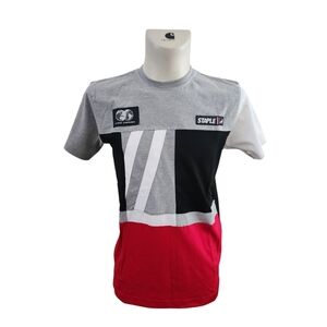 Staple Mens World Renown Global Dominance Pigeon T Shirt Gray Black Red S NWT